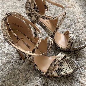 Snake heels! Used